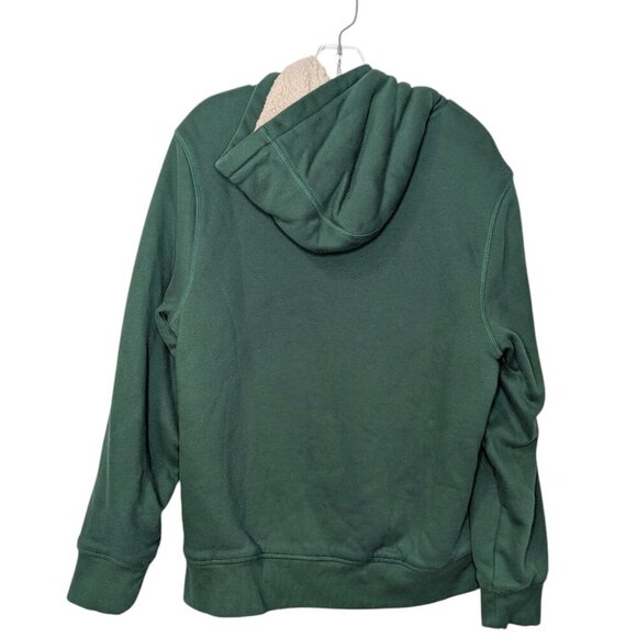 Amazon Essentials Women's Sherpa-Lined Fleece Hoodie Forest Green SZ- M - Picture 2 of 4